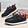 Sapatos Masculinos para Idosos para Outono e Inverno, Forrados com Lã, Espessados, Leves, Antiderrapantes, Tênis Esportivos Casuais, Sapatos para Caminhada com Solado Macio para Mulheres de Meia-Idade e Idosas