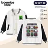 Ropa de Minecraft Chaqueta para Niños Otoño Chaqueta de Béisbol de Otoño para Niños Chaqueta Elegante para Niños Prenda Infantil de Moda