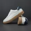 Zapatos Blancos de Cuero Genuino de Primera Capa, Tenis Casuales y de Moda, Suelas de Tendón Resistentes al Desgaste, Zapatos Suaves y Ligeros de Estilo Deportivo de Lujo, Zapatos para Entrenamiento Moral