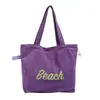Bolso de hombro de gamuza para mujer, bolso de mano de gran capacidad, bolso de moda bordado para el hombro del commute, bolso tote simple y versátil para mujer