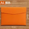 Maletín de negocios A4, bolsa para documentos, carpeta impermeable, bolsa de archivo de cuero engrosado, se puede imprimir con logo, en stock