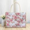 Bolsa de Yute Patchwork Día de la Mujer Bolsa de Yute Hecha a Mano Bolsa de Lona con Mariposa Bolsa de Regalo DIY