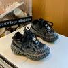 Sapatos Novos de Primavera e Outono 2025 para Crianças, Sapatos de Corrida Respiráveis de Sola Macia para Meninos, Sapatos de Papai para Meninas, Sapatos Esportivos para Crianças Médias e Grandes