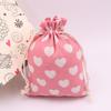 Bolsa de tela de algodón y lino estampada, estilo étnico, bolsa de algodón con cordón, bolsa para empaquetar joyas, bolsa repelente de mosquitos, venta al por mayor