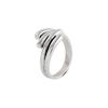 Anillo de Plata Tailandesa Anillo de Plata Vintage Anillo para Mujer Anillo Sencillo de Moda para Mujer Anillo de Dedo Índice para Mujer de Moda ins