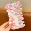 Presilha de Cabelo Infantil Desenho Animado Fofo para Meninas, Simples Versátil Bico de Pato, Acessório de Cabelo Tendência Fofo para Franja Lateral