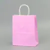 Bolsas de Papel Kraft Navideñas Personalizadas con Impresión de Logo, Bolsas de Papel con Asa, Bolsas de Regalo Navideñas, Bolsas para Empaquetar Regalos, Sensación de Alta Gama