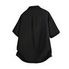 2025 verano comercio exterior nueva camiseta de manga corta holgada de color sólido para hombre moda camiseta de manga corta con solapa de botones para hombre