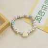 Pulseira de Cerâmica Jingdezhen Pulseira Fashion Fofa Joia Simples de Banca Joia Macaron Versátil com Contas