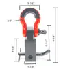 Brazo de Remolque de Acero al Carbono Más Vendido Transfronterizo Gancho de Remolque Cuadrado Sólido de 2 Pulgadas Modificación de Remolque Todoterreno y Otras Piezas de Automóvil
