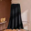 Falda midi sirena elegante personalizada de talle alto adelgazante para mujer 2026 Otoño Nueva Falda Casual Ajustada a la Cadera