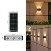 Lámpara Solar de Lavado de Pared para Exteriores Lámpara de Pared para Patio Exterior a Prueba de Lluvia Lámpara de Pared para Jardín de Villa Foco de Paisaje Lámpara de Pared Periférica Decorativa