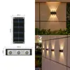 Lâmpada de Parede Externa Solar Pátio Jardim Varanda Atmosfera Doméstica Villa Porta Holofote Lâmpada Lavadora de Parede Externa