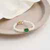 Set de Pulseras Abiertas de Cadena Gruesa Exagerada Personalizadas Transfronterizas Europeas y Americanas Más Vendidas Set de 5 Piezas Pulsera Metálica Creativa de Cuentas Redondas