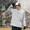 IZEXX Moda Marca Primavera Urbano Commuter Meio Zíper Manga Comprida T-shirt Leve Secagem Rápida Elástico Anti-rugas Protetor Solar Top