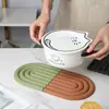 Mantel Individual Aislante de Silicona Arcoíris Morandi Posavasos para Café Engrosado Resistente al Calor Posavasos para Olla