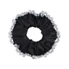 Goma para el Cabello de Cristal Estilo Coreano para Mujer, Diadema de Color Sólido Imitación Seda de Alta Gama, Goma para Cola de Caballo Baja Estilo Perezoso