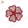 Bolsa de ropa de fábrica flor joyería de alta gama flor de taladro caliente flor de pedrería corsage de rosa flor de zapato flor tridimensional estereotipada