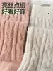 Meias Infantis para Meninas, Outono/Inverno, Com Veludo Plus, Engrossadas, Quentes, Absorventes de Suor, Lã Sintética, Caxemira, Punho Solto, Crianças Médias/Grandes, Estilo Coreano