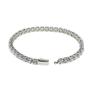Pulsera de Cadena de Tenis Completa de Circonita Brillante Acero Inoxidable No se Desvanece Lujo Ligero Acero de Titanio de Alta Gama Estilo Hip-Hop para Hombre