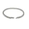 Pulsera de Cadena de Tenis Acero Inoxidable Totalmente Incrustada con Circonia Diamantada, Conserva el Color, Brillo Total de Diamante, Fila de Diamantes, Joyería de Lujo Ligero de Acero de Titanio para Hombres y Mujeres