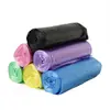 Pacote com 5 Rolos de Sacos de Lixo de Boca Plana, Sacos de Lixo Coloridos Espessados para Cozinha Doméstica, Sacos de Lixo Ecológicos Descartáveis Atacado