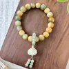Transmisión en Vivo Popular Pulsera de Bodhi de Dunhuang Cuentas Redondas Grandes Cuentas de Buda de Mano Estilo Étnico Hombres y Mujeres Pulseras de Juego Venta al por Mayor