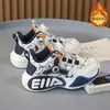 Zapatos de Baloncesto para Niños, Zapatos Deportivos para Cuatro Estaciones para Niños y Niñas, Malla Transpirable, Fricción y Sonido, Zapatos de Cuero y Terciopelo