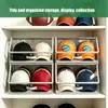 Caja de Almacenamiento de Sombreros Totalmente Transparente Caja con Cremallera a Prueba de Polvo Gran Capacidad Apilable Caja de Almacenamiento para Gorras de Béisbol Caja para Hormigas