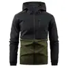 Chaqueta con capucha para hombre nueva de primavera y otoño, cortavientos casual para exteriores, chaqueta transfronteriza, chaqueta, top, combinación de colores versátil