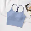 Top Deportivo de Tirante Fino con Almohadillas en el Pecho Chaleco Top Sujetador Deportivo Mujer Niñas Sujetador Fitness Yoga Espalda Bonita