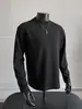 Colección de otoño: Sudadera deconstructed estilo americano de algodón puro de peso pesado 300g, una prenda superior de moda para hombre con un look limpio, elegante y cool, con mangas largas y un tacto de alta gama
