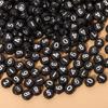 Contas Acrílicas Contas de Alfabeto para Educação Infantil Joias com Contas Contas Quadradas Criativas Contas Planas Acessórios para Joias DIY