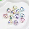 Dingyi Cuentas Corazón de Pedrería Transparente Cuentas Luna Fría Acrílico Galvanizado de Alto Brillo Cuentas Sueltas Cuentas en Hilo Accesorios para Joyería