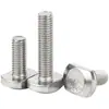 Pernos T Cuadrados de Acero Inoxidable 304, Tornillos Ranurados, Pernos T Gb37 para Ranuras, M5M6M8M10M12