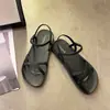 Zapatos Planos Estilo Coreano para Mujer 2024 Sandalias de Verano para Usar al Aire Libre Chanclas de Moda Chanclas Casuales Celebridad de Internet Sandalias Romanas de Playa con Punta Abierta