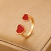 Anillo de Moda Transfronterizo para Mujer Niche Lazo Ins Accesorios de Pulsera Europeos y Americanos Sensación de Alta Gama Anillo Abierto para Dedo Anillo para Dedo de Comida