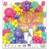 Conjunto de Balões de Aniversário em Espanhol Amazon Transfronteiriço Decoração de Fundo Cortina de Chuva Conjunto de Arco de Balões para Festa