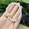 Pulseira de Contas Redondas de Jade Tianshan com Pulseira Garra de Gato Bodhi Pulseira Feminina Joias Benefício Transmissão ao Vivo