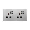 Enchufe de pared británico de dos posiciones con interruptor Panel de enchufe estándar británico de Hong Kong Enchufe estándar británico 146