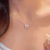 Collar de Mariposa para Chica de Tiktok Personalizado, Exquisita Cadena para Clavícula de Nicho, Colgante de Lujo Ligero de Gama Alta, Collar Dulce y Versátil