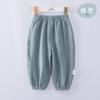 Verão fino Crianças Anti-mosquito Calças para meninas e bebês Meninos Calças Infants Pure Cotton Gauze Casual Bloomers para uso externo