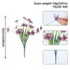 Amazon Mariposa Primavera Hierba Flor Plástico Flor Hogar Arreglo Floral Exterior Valla Decoración Venta al por Mayor Valla de Flores Artificiales