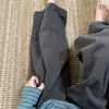 Pantalones retro de pierna ancha estilo coreano de primavera para mujer, pantalones casuales holgados nuevos, talla grande, cintura alta, adelgazantes, pantalones largos de estilo casual