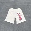 Pantalones Cortos Deportivos Casuales de Malla con Cordón y Estampado de Logo Francés Clásico Pintado a Mano Alcatraz