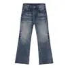 Jeans Acampanados de Mezclilla Nirben Estilo Retro Americano con Bigotes Tridimensionales para Hombres y Mujeres, Pantalones Rectos Sueltos de Marca de Moda.