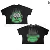 2026 Verano Hip-Hop Dibujos Animados Patrón Nuevo Transfronterizo Camiseta Estampada Estilo Harajuku Ropa de Manga Corta para Hombre