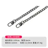 Cadena de aluminio para bolsos de mujer, accesorios de cadena, cadena de metal de repuesto, cadena de bolso pulida de cuatro lados, accesorios para correa de hombro de bolso cruzado