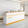Recepção Balcão de Atendimento Empresa Pintura Balcão de Consultas Simples Moderno Salão de Beleza Loja de Roupas Pequeno Bar Caixa