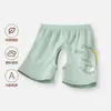 Pantalones de Verano para Bebé de Algodón Puro, Shorts de Cinco Puntos con Abertura en la Entrepierna para Niños y Niñas, Shorts de Verano Finos y Transpirables para Uso al Aire Libre
